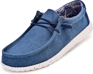 suroad Men's Loafers Slip on Shoes for Men Casual Canvas Shoes Comfortable & Light-Weight