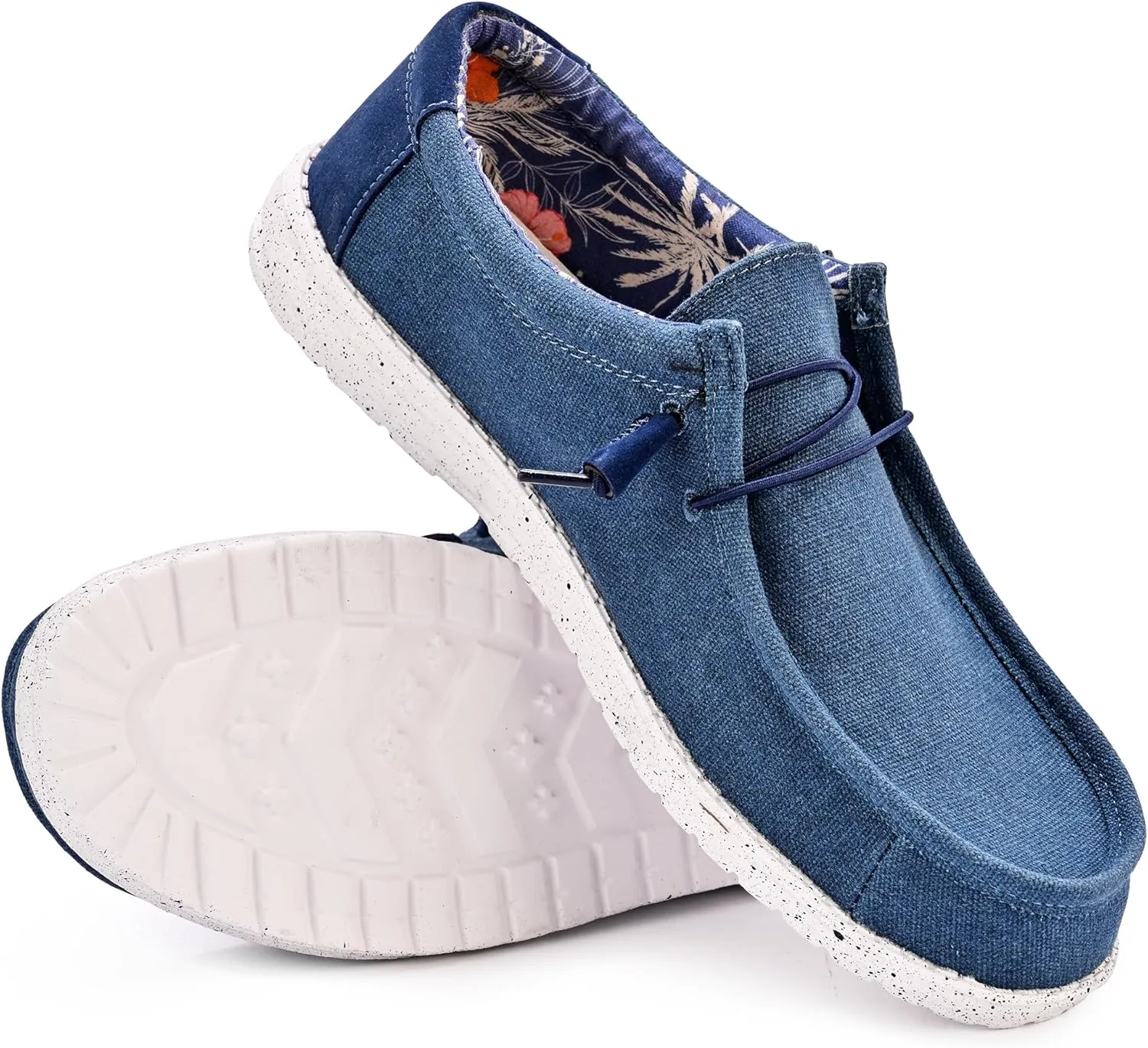 suroad Men's Loafers Slip on Shoes for Men Casual Canvas Shoes Comfortable & Light-Weight