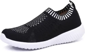 TIOSEBON Women's Athletic Walking Shoes Slip On Casual Mesh-Comfortable Tennis Workout Sneakers