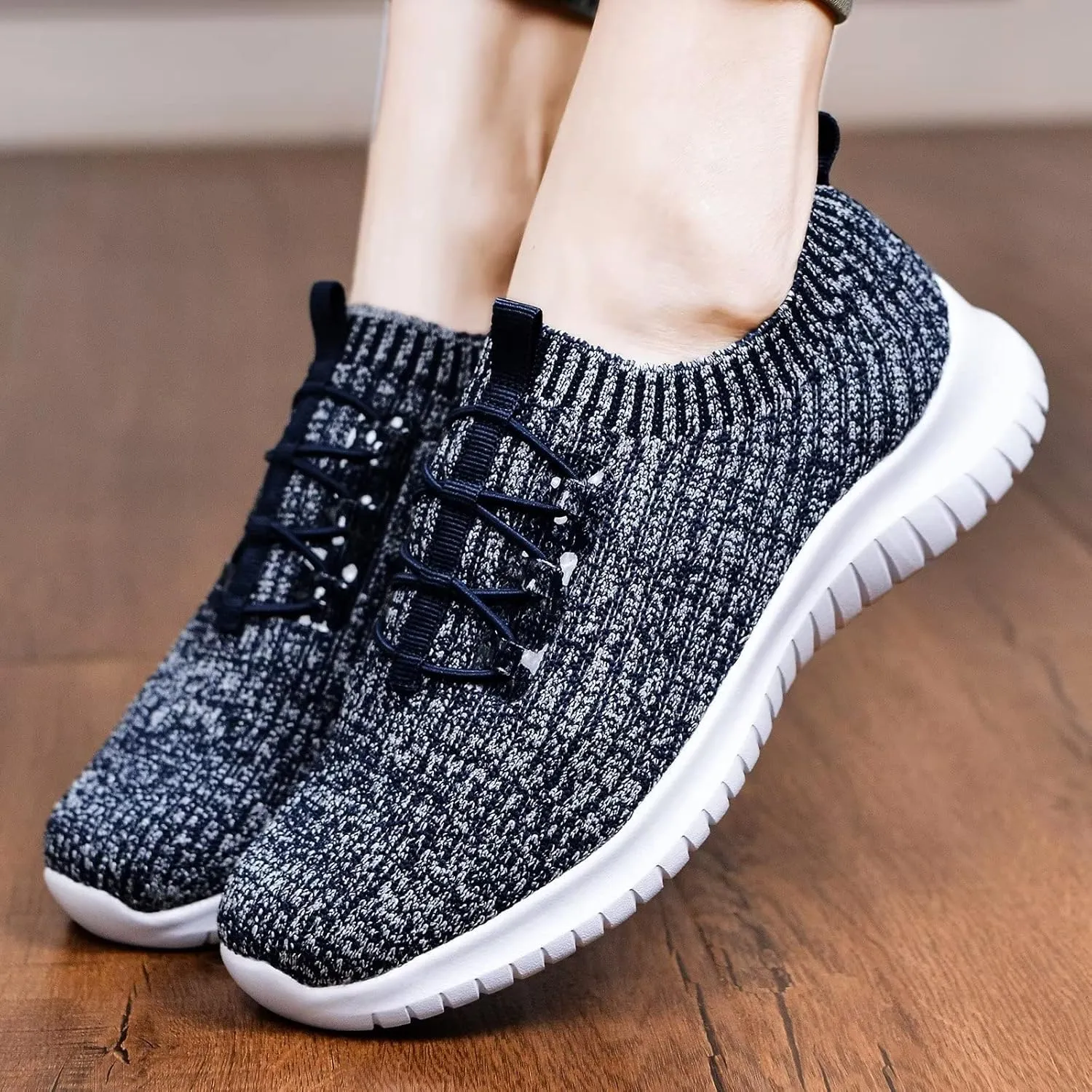 TIOSEBON Women's Slip On Walking Shoes Lightweight Casual Running Sneakers