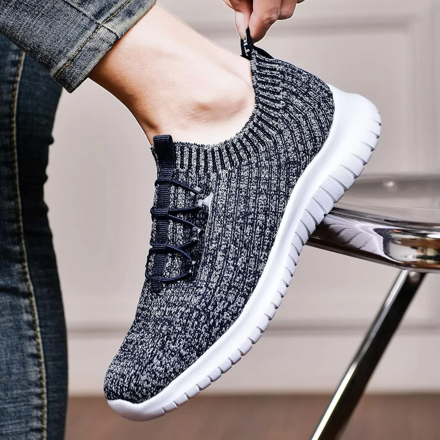 TIOSEBON Women's Slip On Walking Shoes Lightweight Casual Running Sneakers