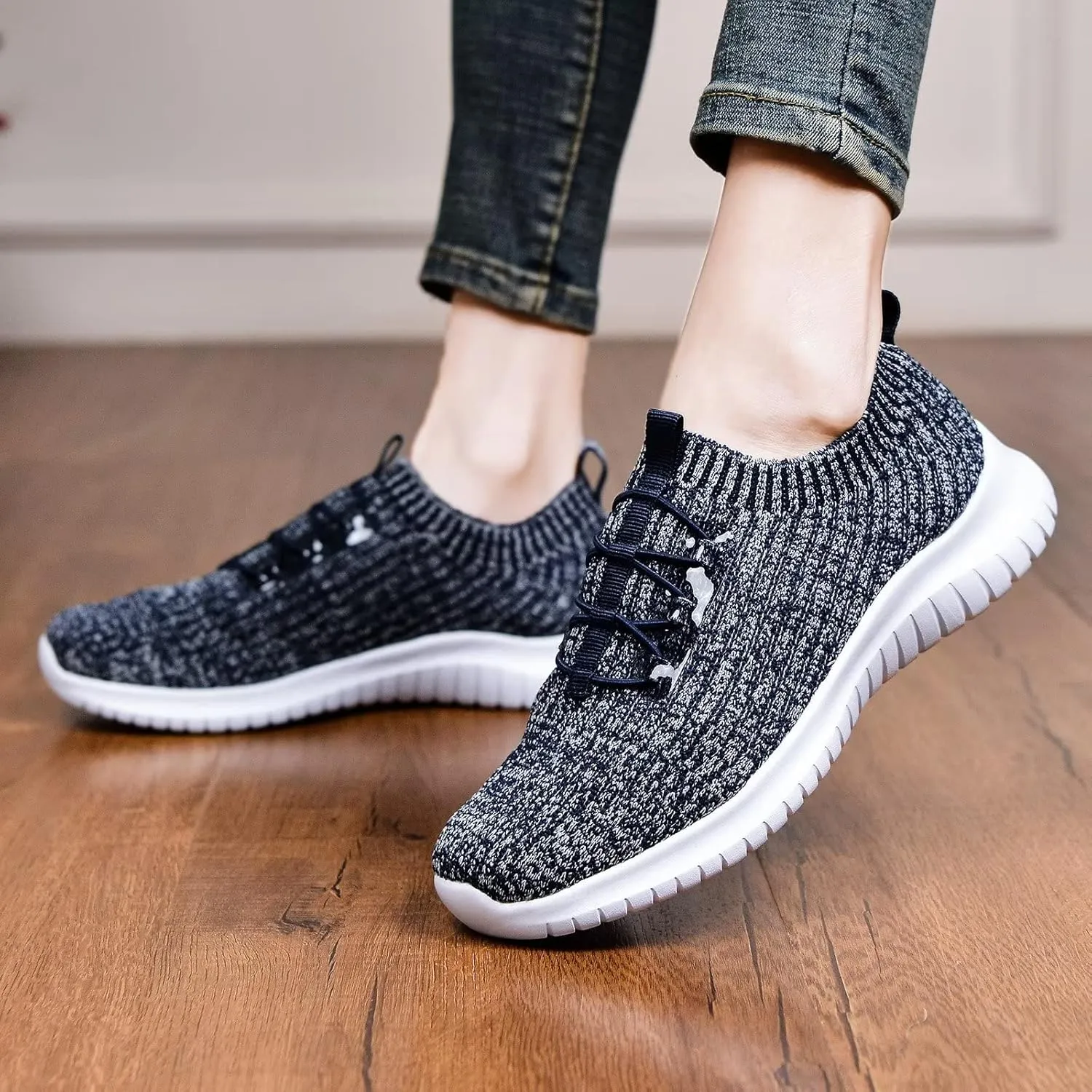 TIOSEBON Women's Slip On Walking Shoes Lightweight Casual Running Sneakers