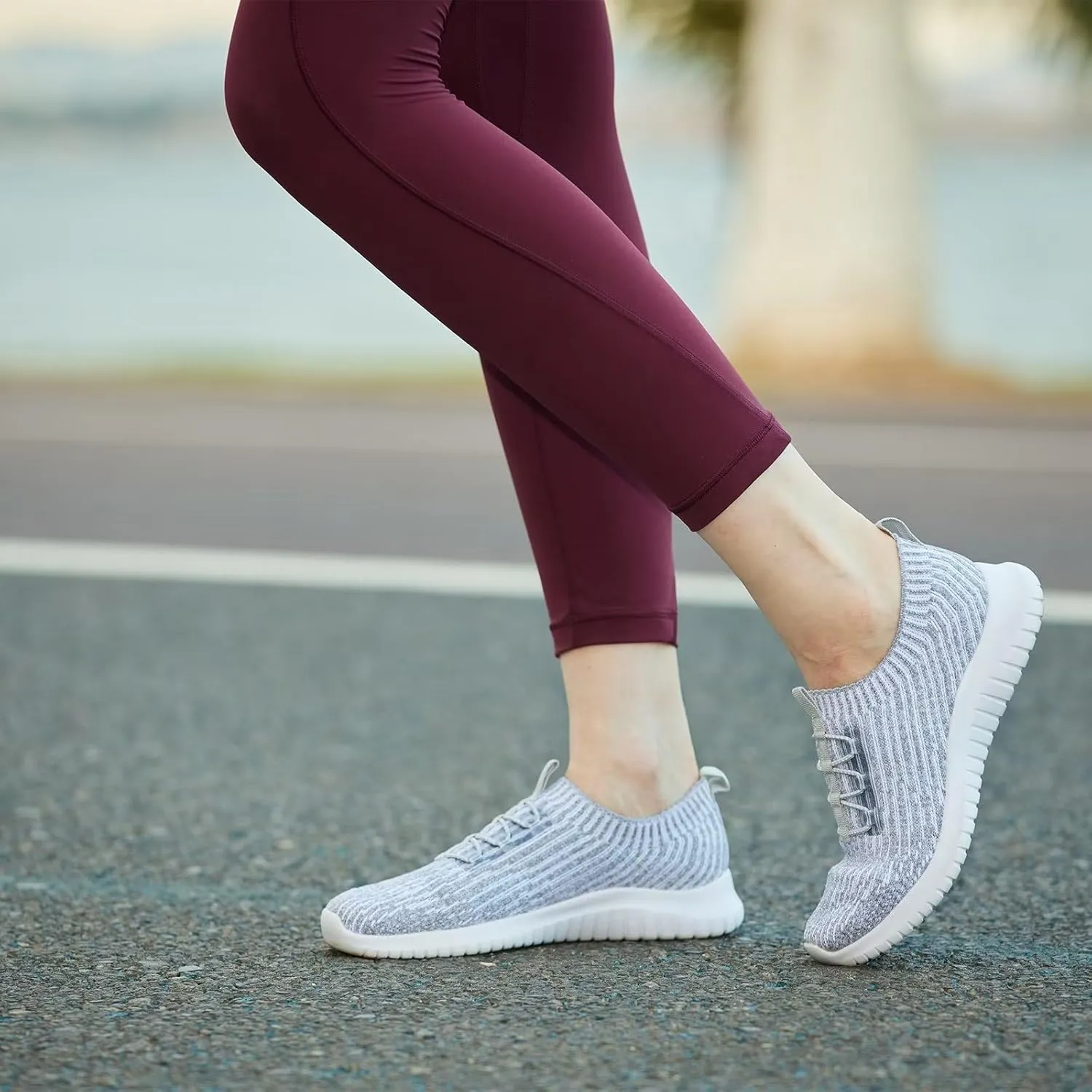 TIOSEBON Women's Slip On Walking Shoes Lightweight Casual Running Sneakers