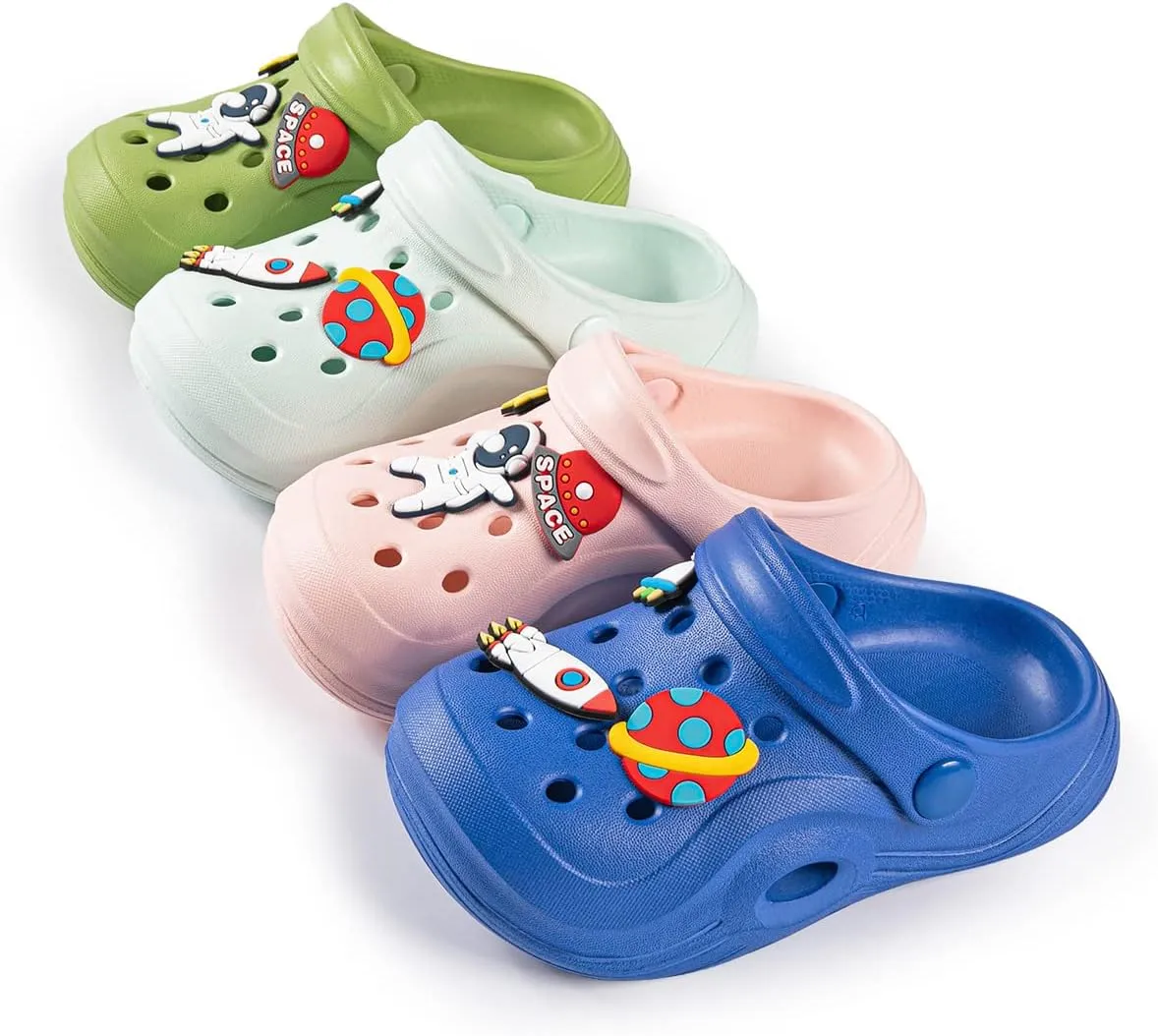Toddler Cute Garden Clogs Boys Girls Slip On Shoes Summer Lightweight Outdoor Slides Sandals Infant Children Beach Pool Shoes (Toddler/Little Kids)