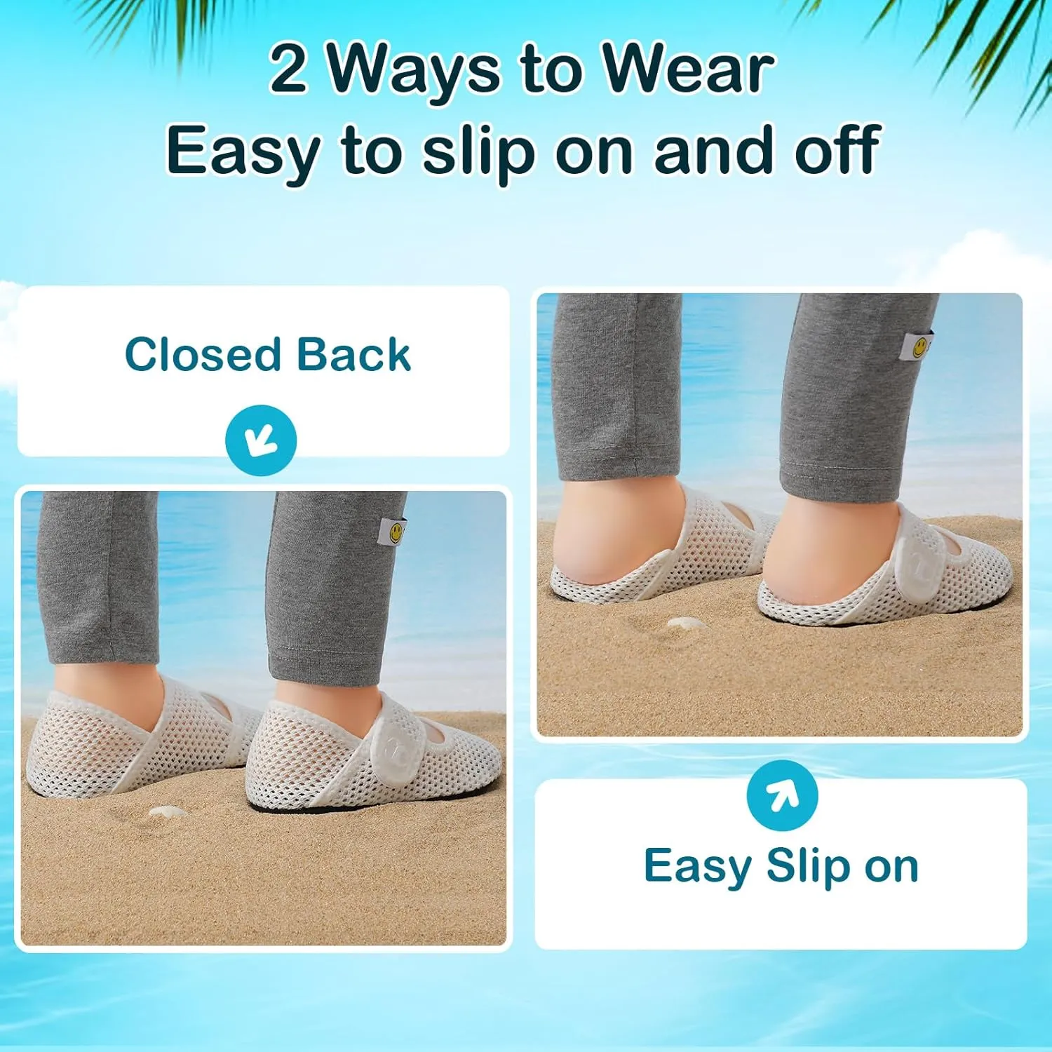 Toddler Water Shoes Baby Boy Girl Beach Swim Shoes Quick Dry Barefoot Socks Shoes Summer Slide Sandals