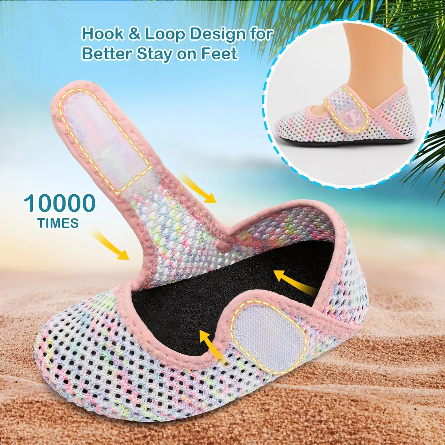 Toddler Water Shoes Baby Boy Girl Beach Swim Shoes Quick Dry Barefoot Socks Shoes Summer Slide Sandals