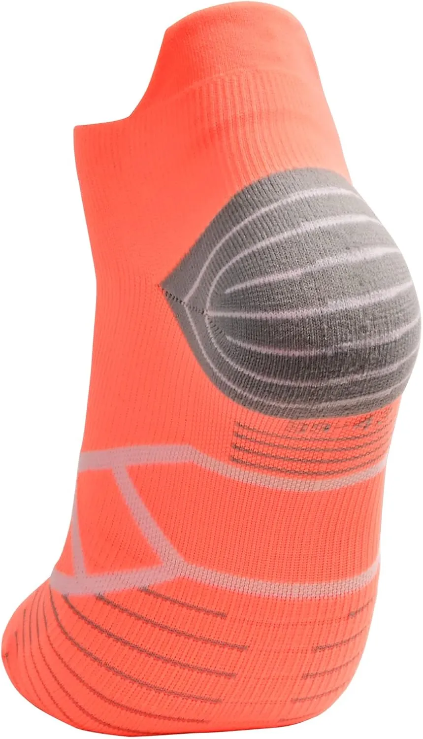 Toes&Feet Men's and Women's Cushioned Anti Blister Odor Controll Seamless Low-Cut/Quarter Compression Running Cycling Socks