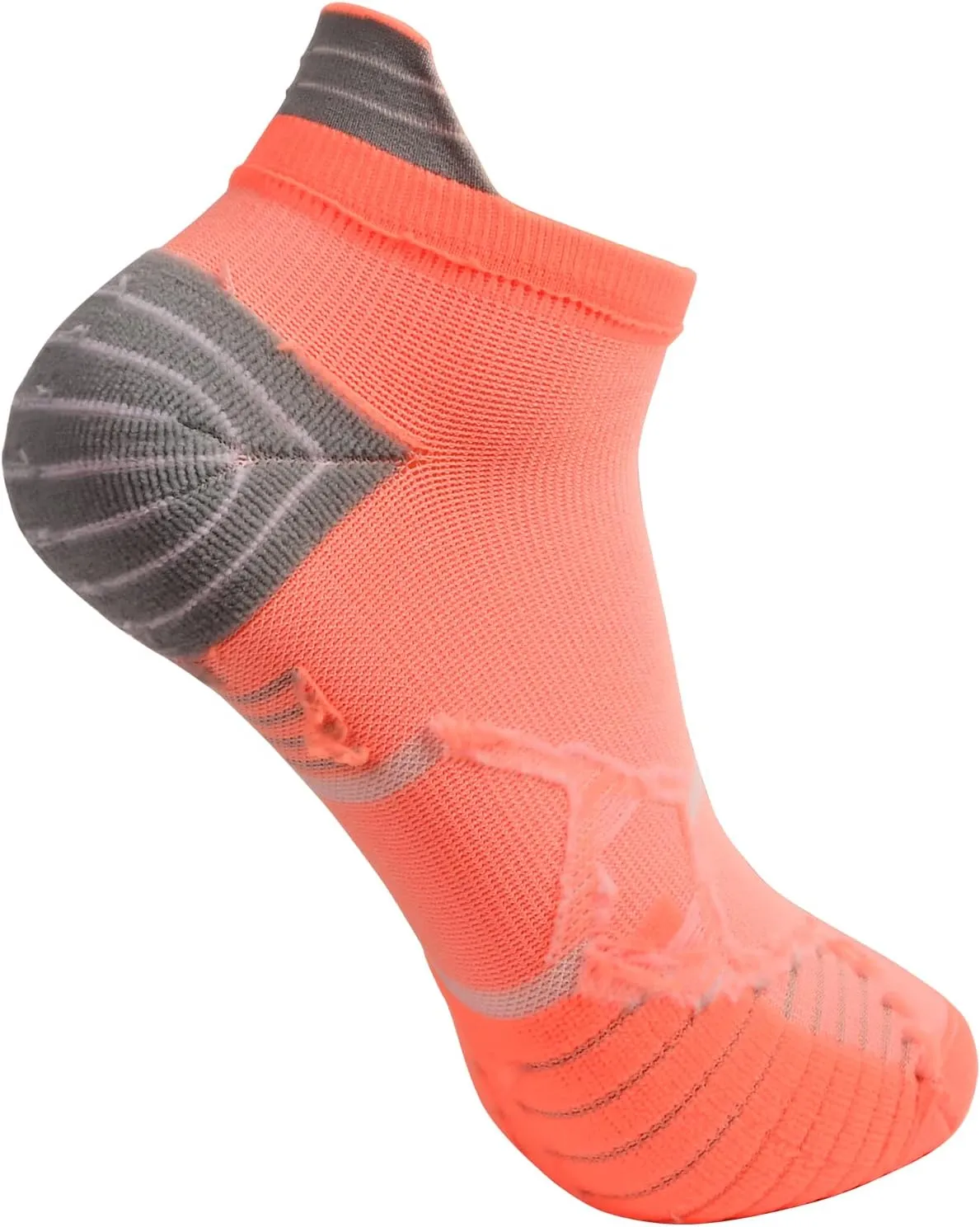 Toes&Feet Men's and Women's Cushioned Anti Blister Odor Controll Seamless Low-Cut/Quarter Compression Running Cycling Socks