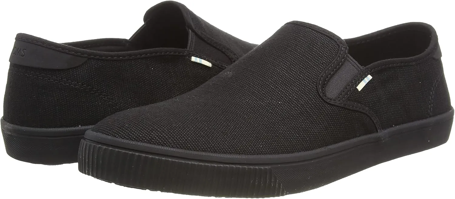 TOMS Mens Baja Slip On Sneakers Shoes Casual - Black