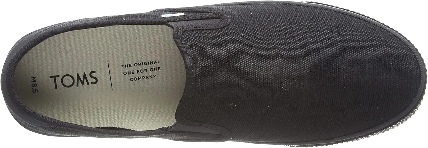 TOMS Mens Baja Slip On Sneakers Shoes Casual - Black