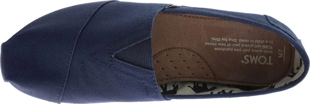 TOMS Womens Alpargata Geometric Slip On Flats Casual - Blue