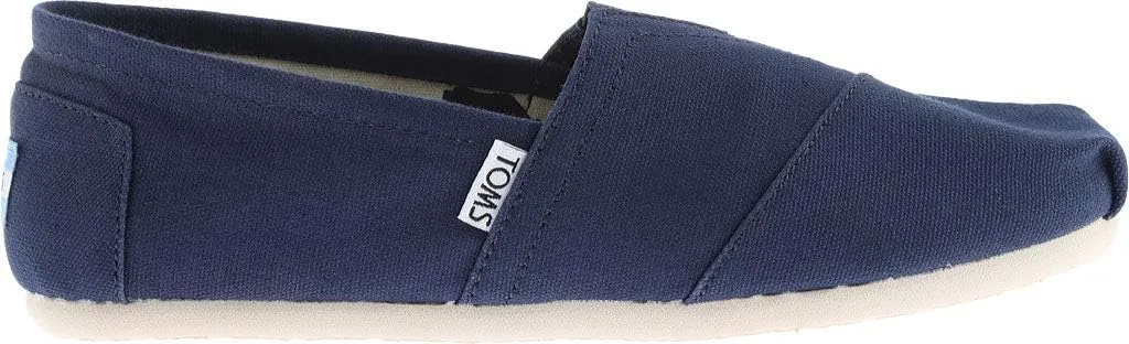 TOMS Womens Alpargata Geometric Slip On Flats Casual - Blue