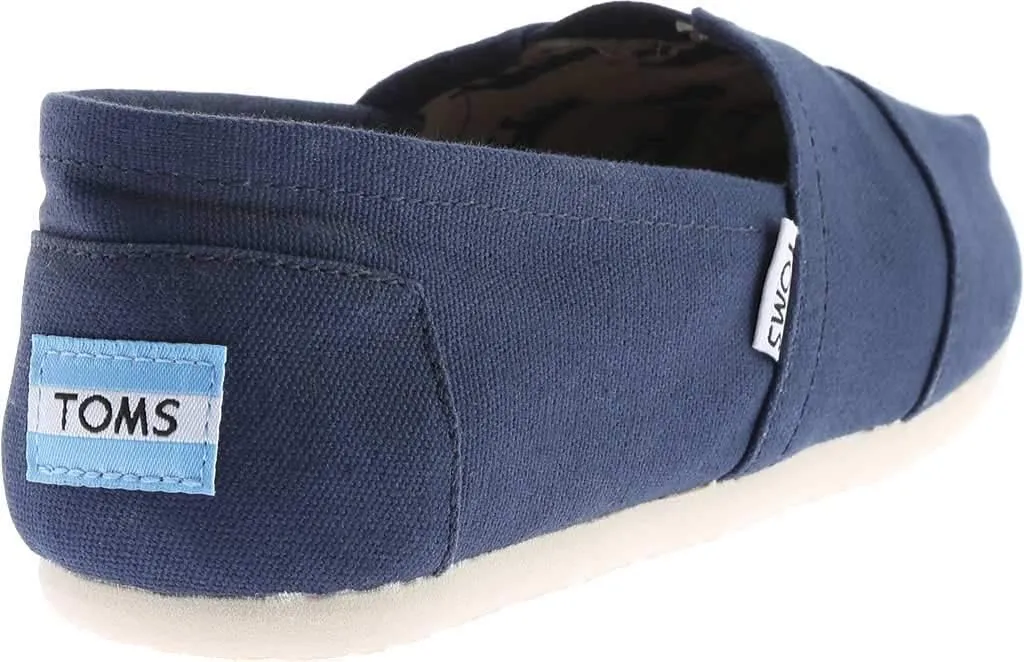 TOMS Womens Alpargata Geometric Slip On Flats Casual - Blue