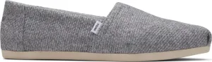 TOMS Womens Alpargata Graphic Slip On Flats Casual - Grey