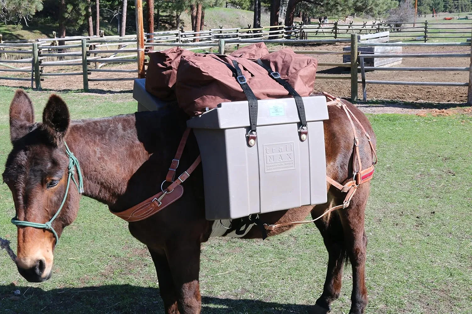 TrailMax H-Style Top Pack for Sawbuck or Decker Pack Saddle; Horse and Mule Packing; High Volume Pack Bag; Top Pack for Horse & Mule Packing; Heavy-Duty Nylon Top Pack