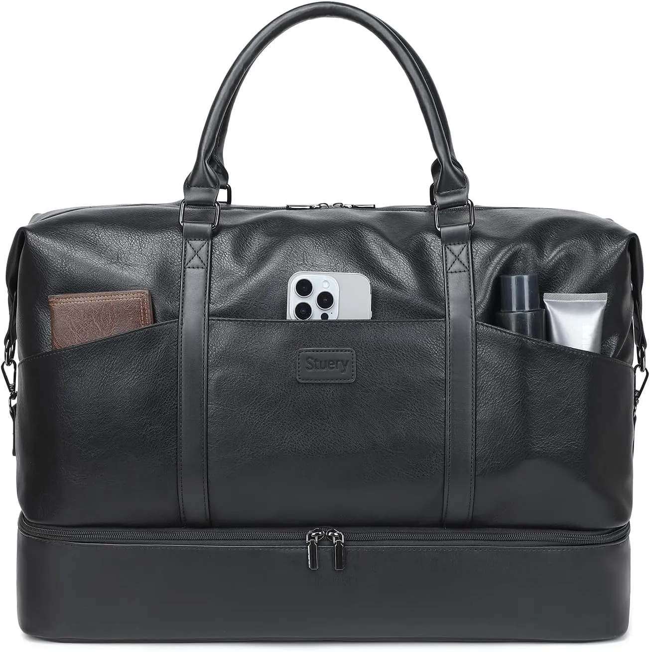 Travel Bag for Women: 21" Large Weekender Bags for Women with Shoe Compartment & Toiletry Bags, 3PCS Overnight Duffel Tote for Carry on Weekend Travel Business Trip Airplane Traveling, Gym