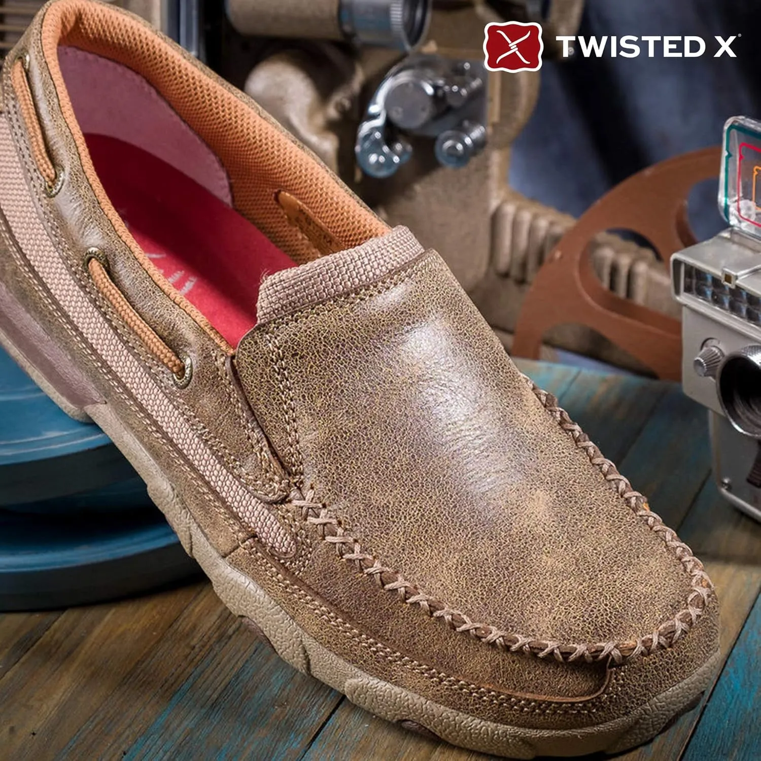 Twisted X Men's Bomber Slip-On Boat Shoe
