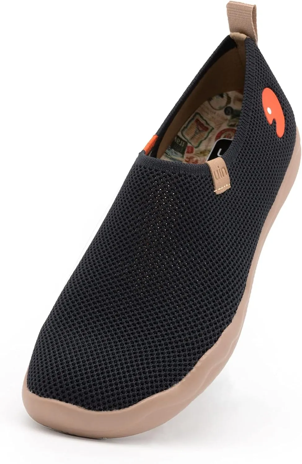 UIN Women's Slip Ons Lightweight Flats Sneakers Walking Casual Loafers Solid Color Travel Shoes