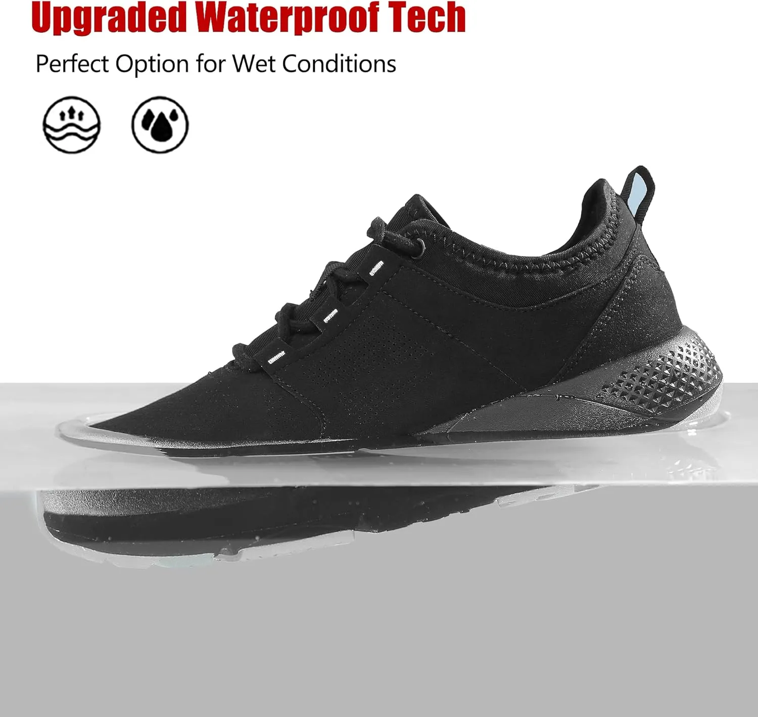 ulogu Waterproof Sneakers for Men Women丨Comfortable Lightweight Walking Work Shoe