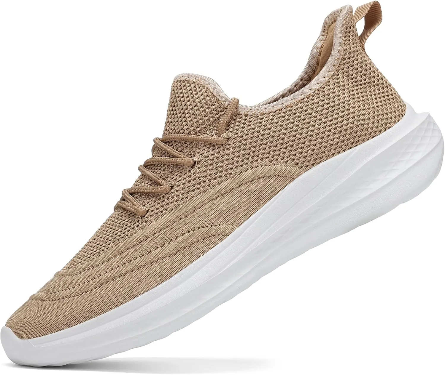 VAMJAM Men's Running Shoes Slip On Walking Shoes Non Slip Lightweight Workout Breathable Gym Sneakers Fashion Mesh Sneakers