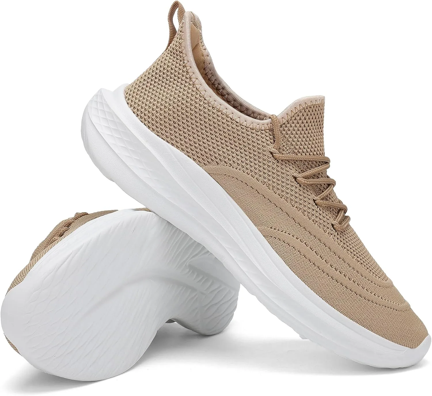VAMJAM Men's Running Shoes Slip On Walking Shoes Non Slip Lightweight Workout Breathable Gym Sneakers Fashion Mesh Sneakers