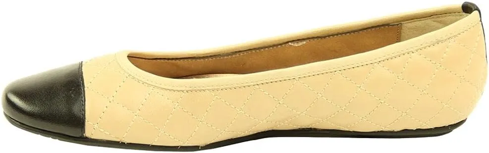 VANELi Womens Serene Quilted Slip On Ballet Flats Casual - Yellow