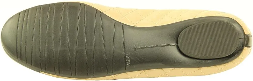 VANELi Womens Serene Quilted Slip On Ballet Flats Casual - Yellow