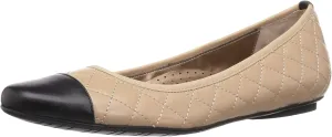 VANELi Womens Serene Quilted Slip On Ballet Flats Casual - Yellow