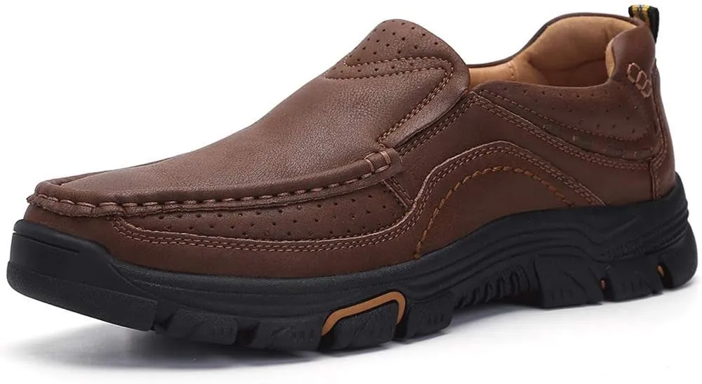 Venshine Mens Casual Slip On Loafers Shoes Walking Dress Leather Shoes