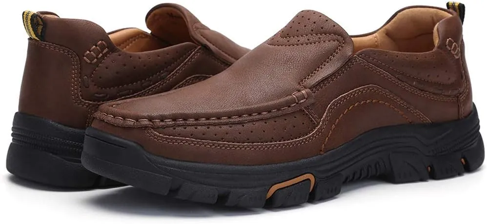 Venshine Mens Casual Slip On Loafers Shoes Walking Dress Leather Shoes