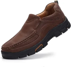 Venshine Mens Casual Slip On Loafers Shoes Walking Dress Leather Shoes