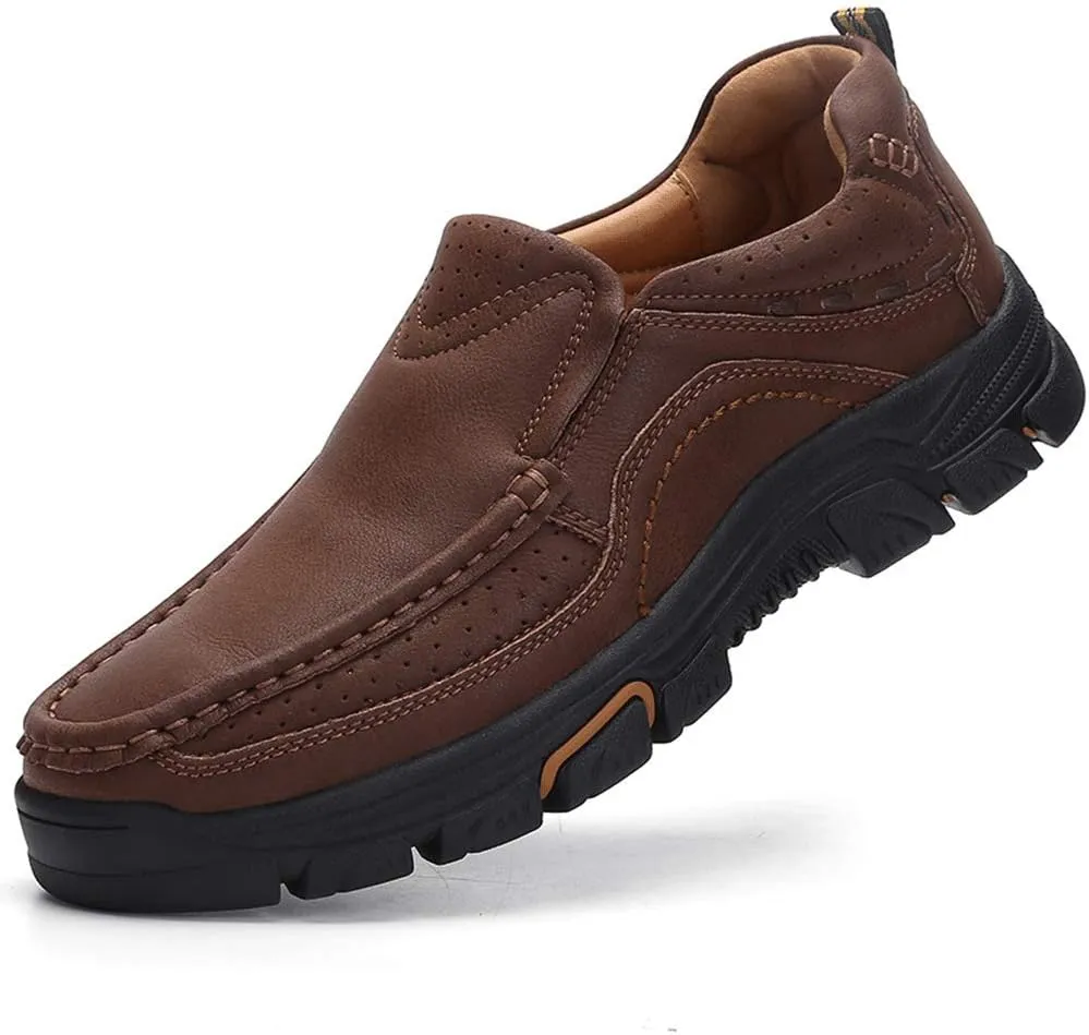 Venshine Mens Casual Slip On Loafers Shoes Walking Dress Leather Shoes