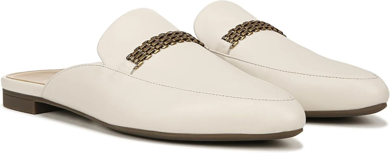 Vionic Women's Starling Mule - Comfortable Flats That Includes a Built-in Arch Support Insole That Helps Correct Pronation and Alleviate Heel Pain Caused by Plantar Fasciitis, Medium Width Sizes 5-12