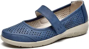 VJH confort Mary Jane Flats Orthopedic Shoes Women's,Breathable Slip-On Light Weight Comfort Orthotic Casual Walking Shoes