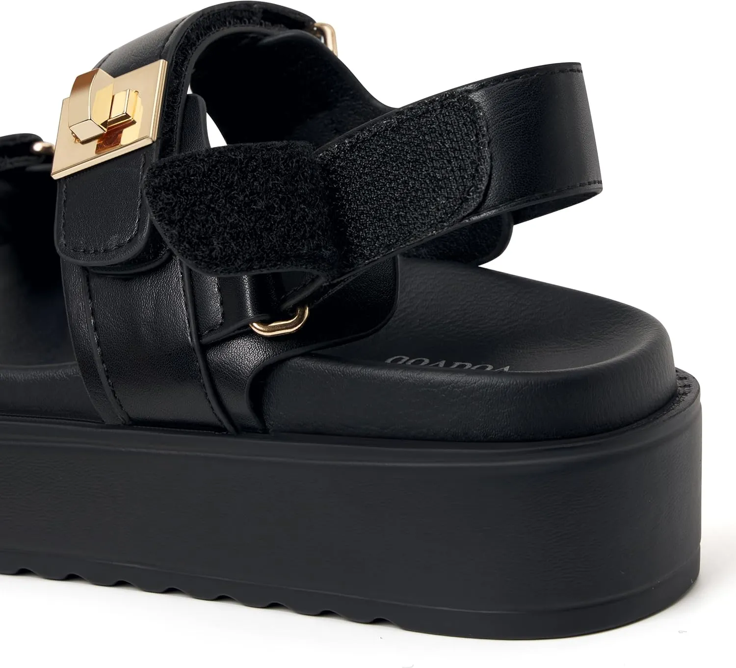 vodvob Women’s Flat Sandals with Soft Cushioned Footbed Open Toe Slides Adjustable Slip On Slippers for Summer