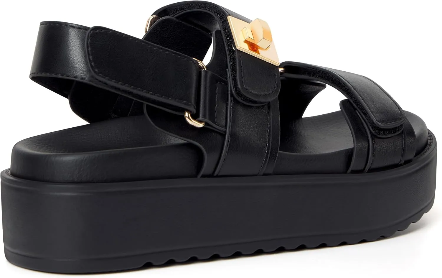 vodvob Women’s Flat Sandals with Soft Cushioned Footbed Open Toe Slides Adjustable Slip On Slippers for Summer