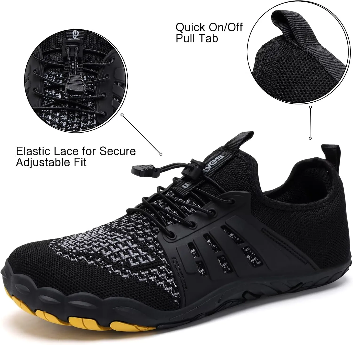 WateLves Barefoot Water Shoes for Women Men Quick Dry Aqua Swim Shoes for Outdoor Fishing Beach Pool Boat Surfing Walking