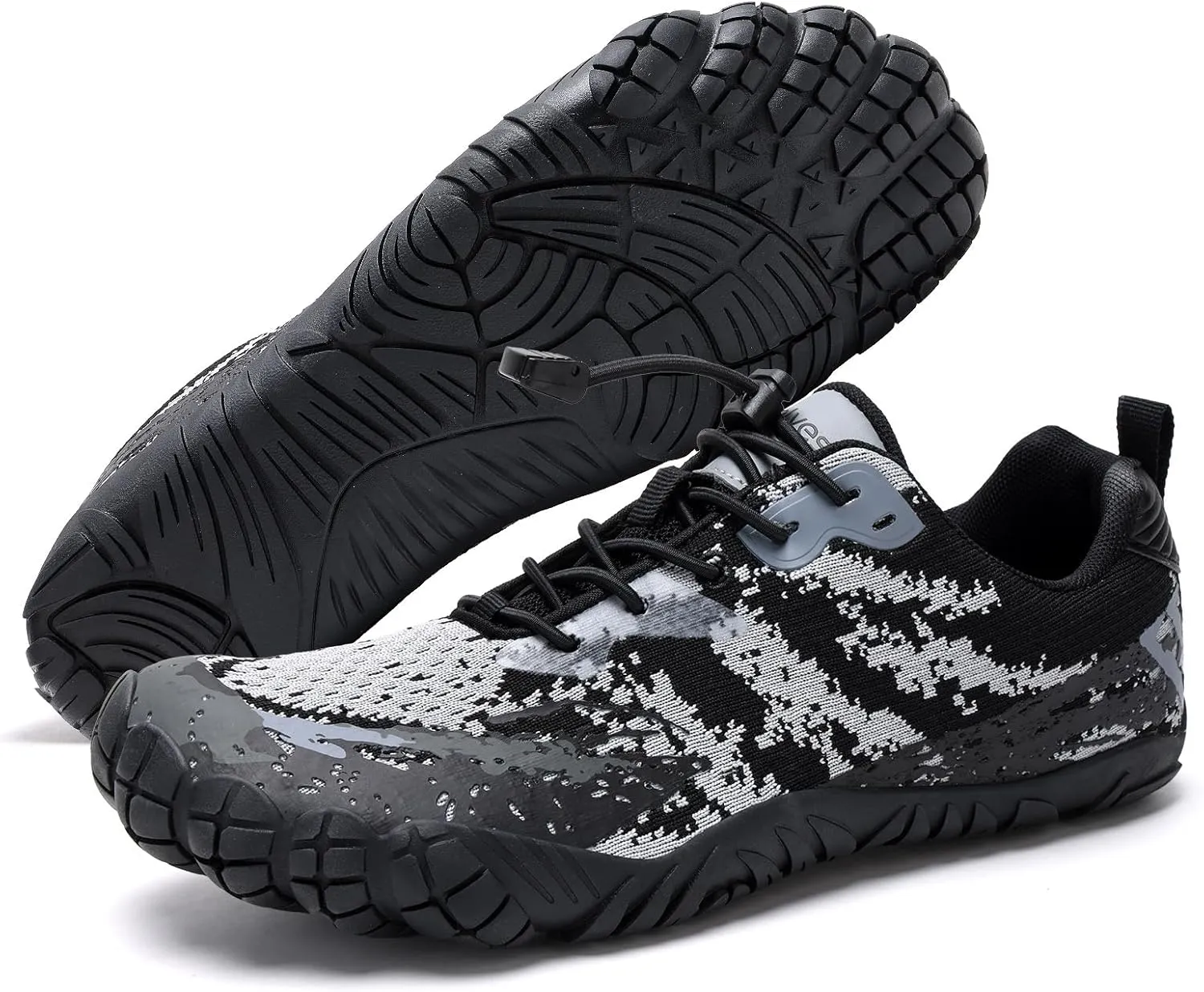 WateLves Barefoot Water Shoes for Women Men Wide Toe Quick-Dry Lightweight Mesh Breathable Aqua Shoes with Drainage Holes for Beach Swim Yoga Exercise Surf Pool Boat