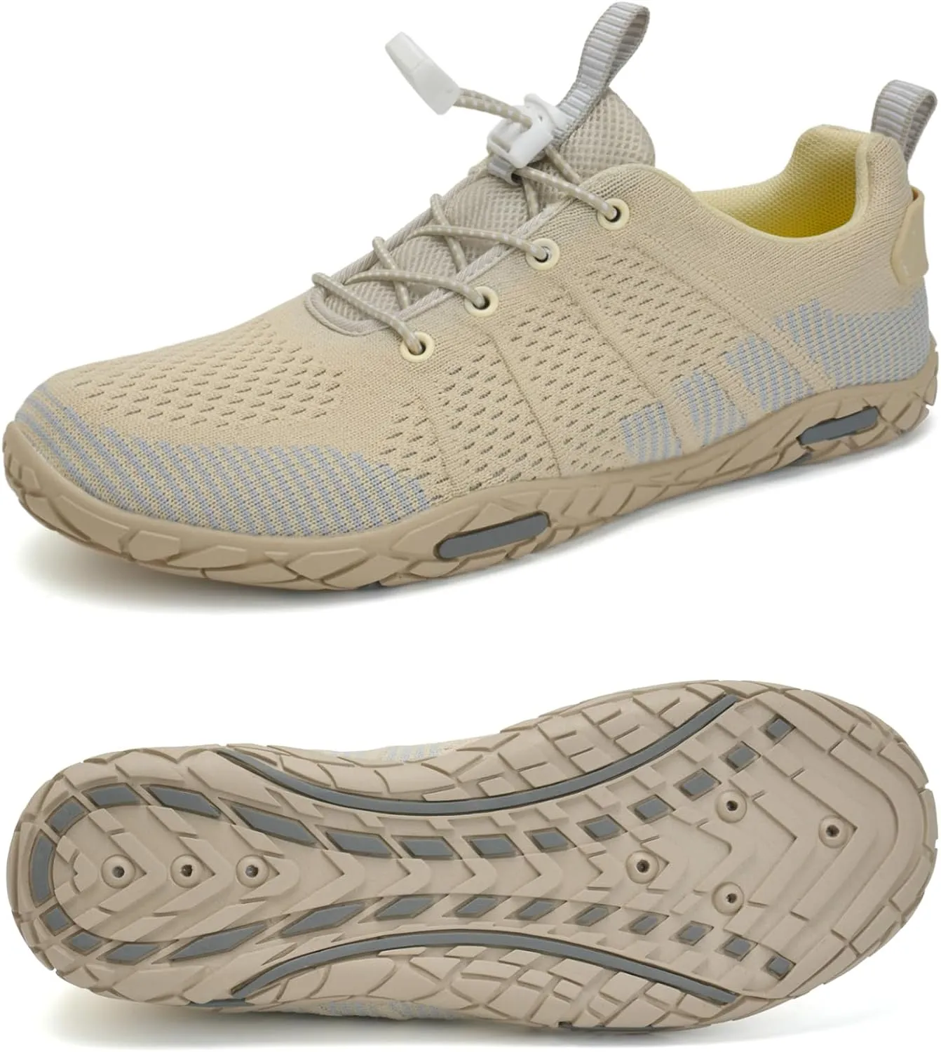 WateLves Barefoot Water Shoes Women Men Beach Swim Shoes Athletic Quick-Dry Aqua Socks Breathable Mesh Sneakers Walking Shoes