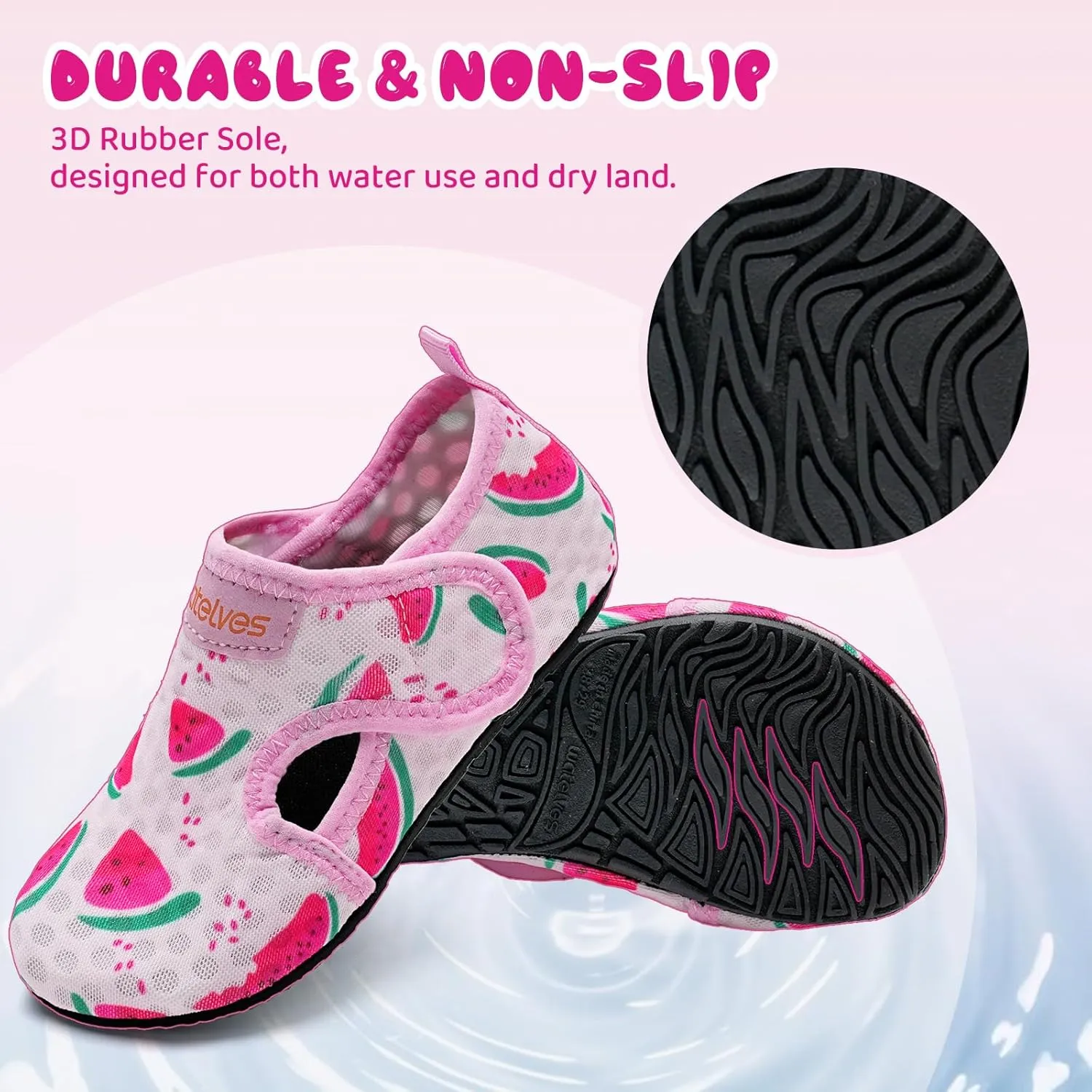 WateLves Kids Water Shoes Toddler Barefoot Swim Beach Shoes Girls Boys Breathable Quick Dry Aqua Socks