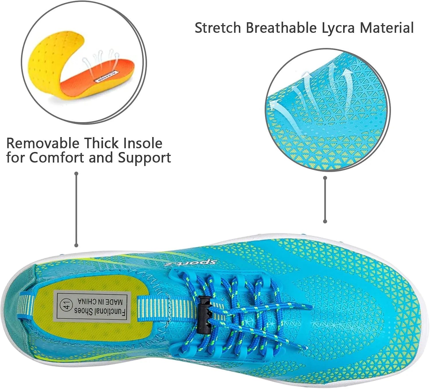 WateLves Water Shoes Mens Womens Barefoot Beach Swim Shoes Quick-Dry Aqua Socks for Surf Pool Yoga Water Aerobics