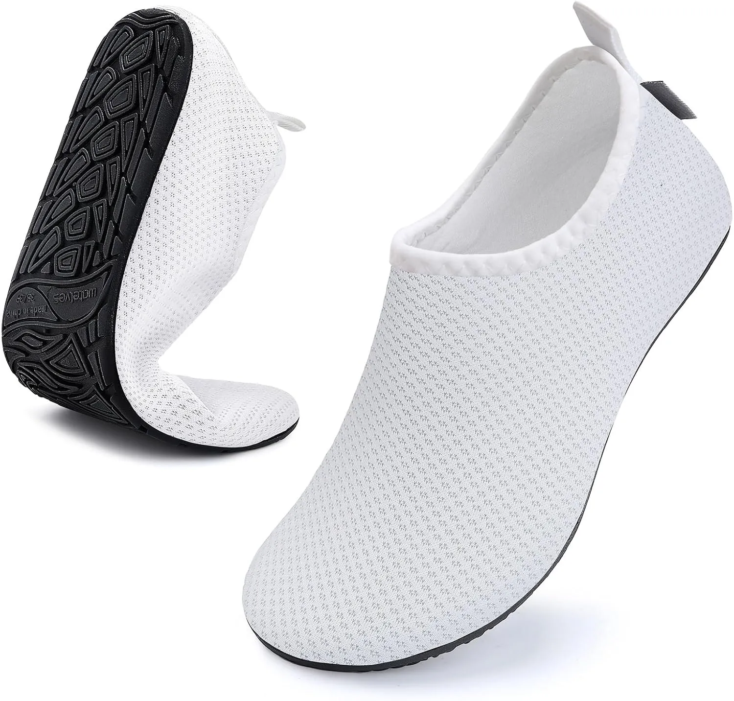 WateLves Womens and Mens Kids Water Shoes Barefoot Quick-Dry Aqua Socks for Beach Swim Surf Yoga Exercise