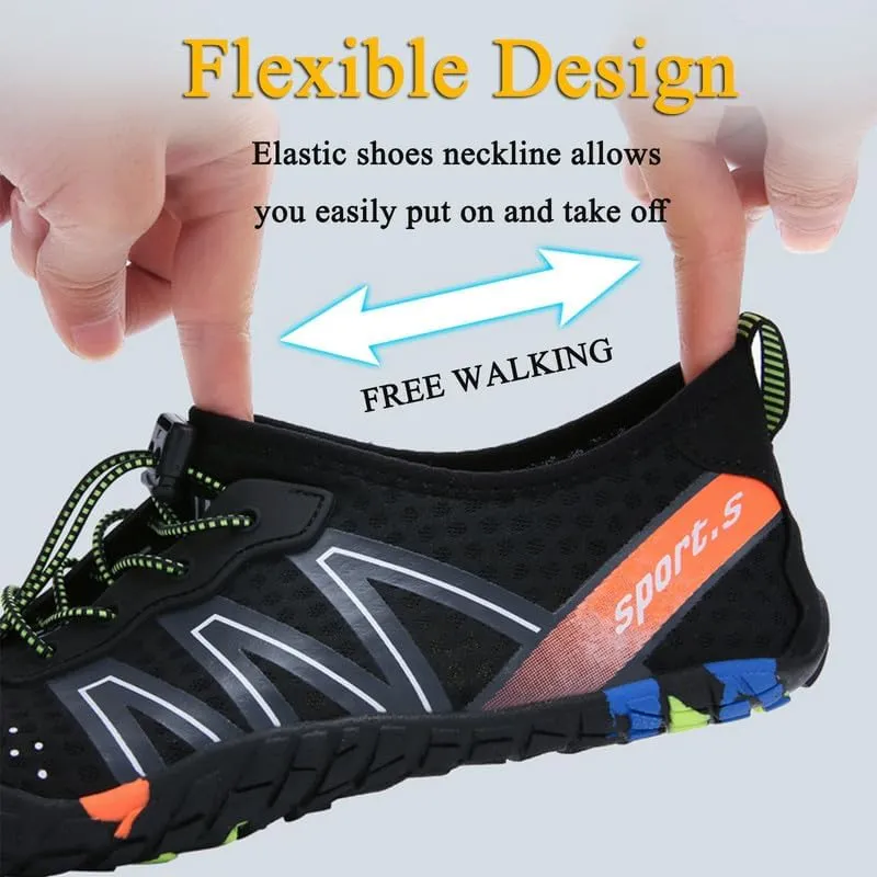 Water Shoes Men Women Barefoot Shoes Outdoor for Beach Aqua Swim Pool River Water Quick Dry Boating Fishing Diving Surfing with Yoga Aerobics