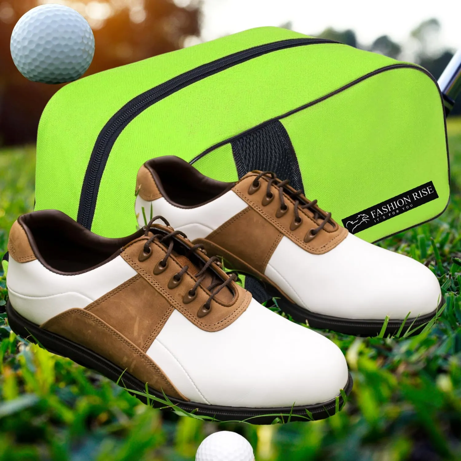 Waterproof Sports Boot/Shoe/Travel Bag for Football Cricket Rugby Golf Toiletry Gym for Boy/Girl Men/Women (Fluorescent Green)