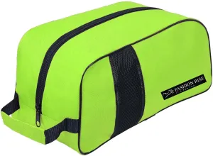 Waterproof Sports Boot/Shoe/Travel Bag for Football Cricket Rugby Golf Toiletry Gym for Boy/Girl Men/Women (Fluorescent Green)
