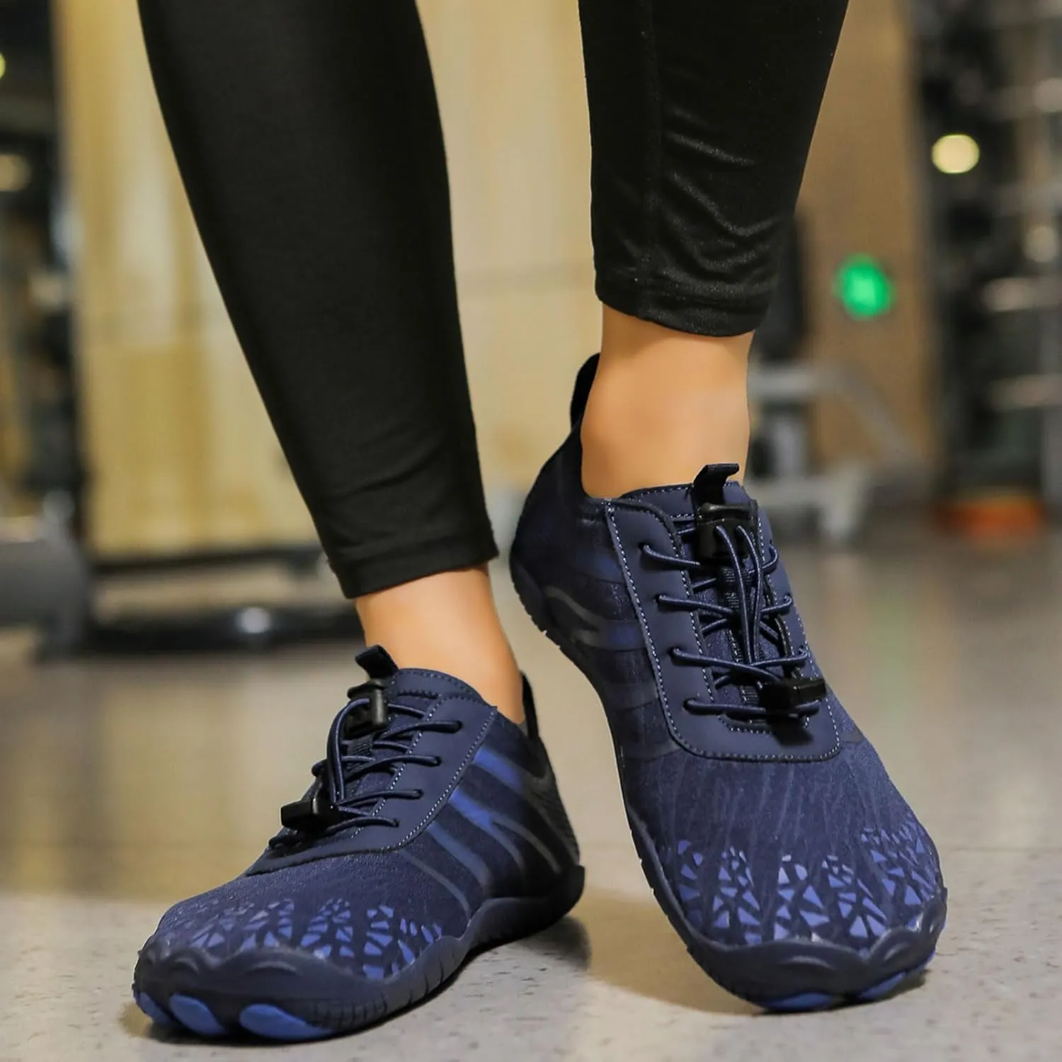 Women Hike Barefoot Shoes Men Breathable & Non-Slip Footwear Barefoot Shoes with Wide Toe Box, Quick Dry Athletic Beach Swim Surf Hiking Trail Running Shoe