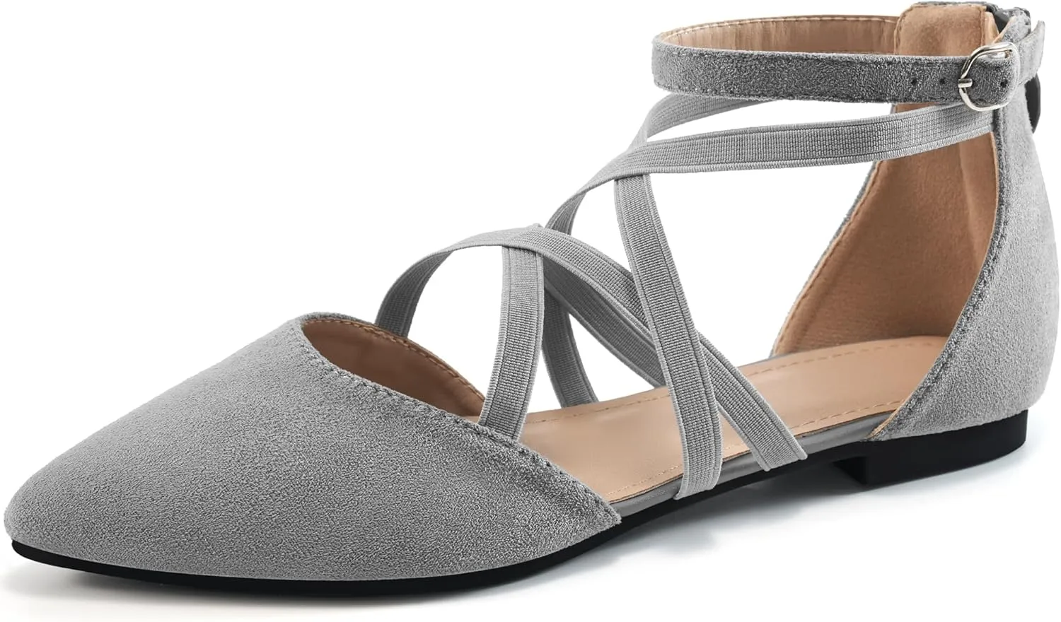 Womens Ballet Flats for Wedding : Comfortable Dress Work Flat for 2025 - Ladies Dressy Zipper Walking Shoes