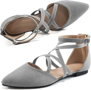 Womens Ballet Flats for Wedding : Comfortable Dress Work Flat for 2025 - Ladies Dressy Zipper Walking Shoes