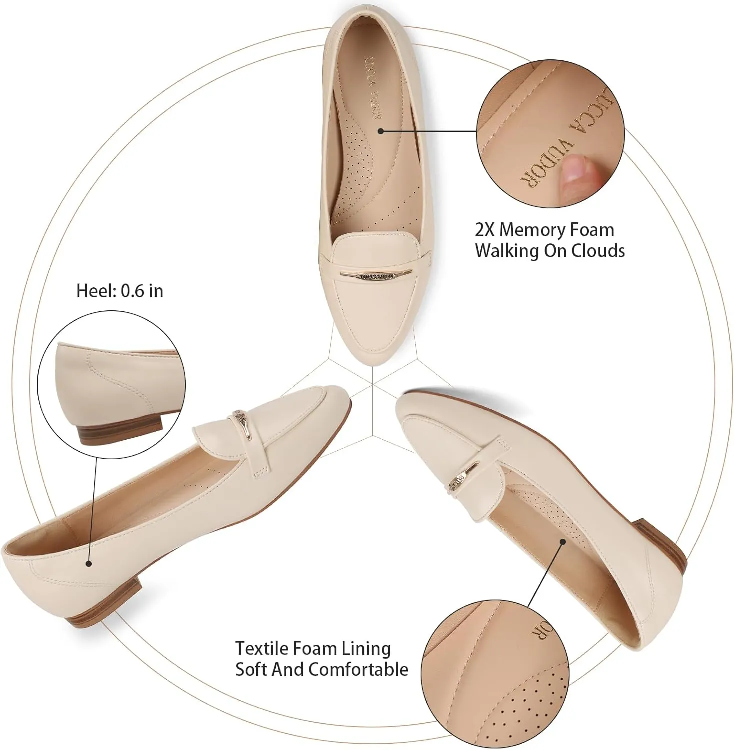 Women's Classic Ballet Flats Casual Comfort Slip On Flats Shoes，Comfortable Slip On，Ballet Shoes，Slip On Casual，Flat Shoes，for Walking,Home, Daily， Driving, Dressy for Women's