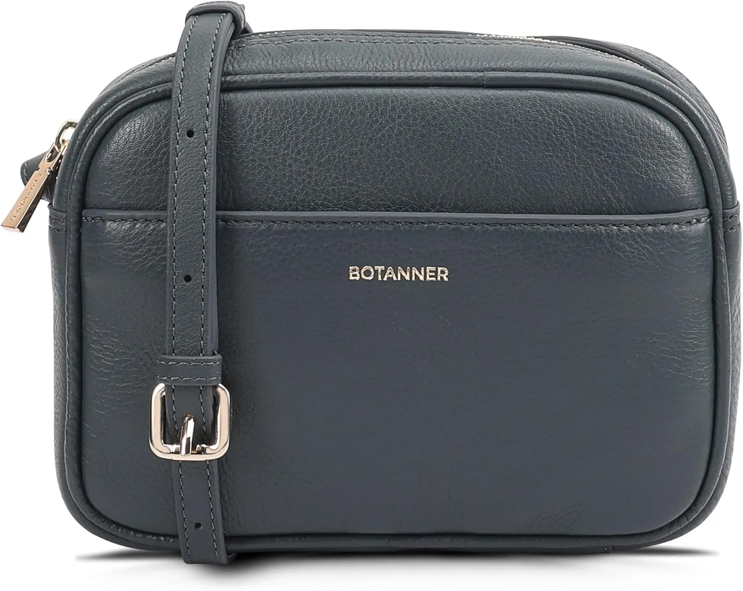 Women's Elegant Genuine Leather Crossbody Bag - Versatile Design, Adjustable Strap, Top Zip Closer, Light & Chic